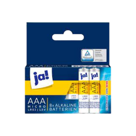 JA! AAA Alkaline Batterien (8pcs)