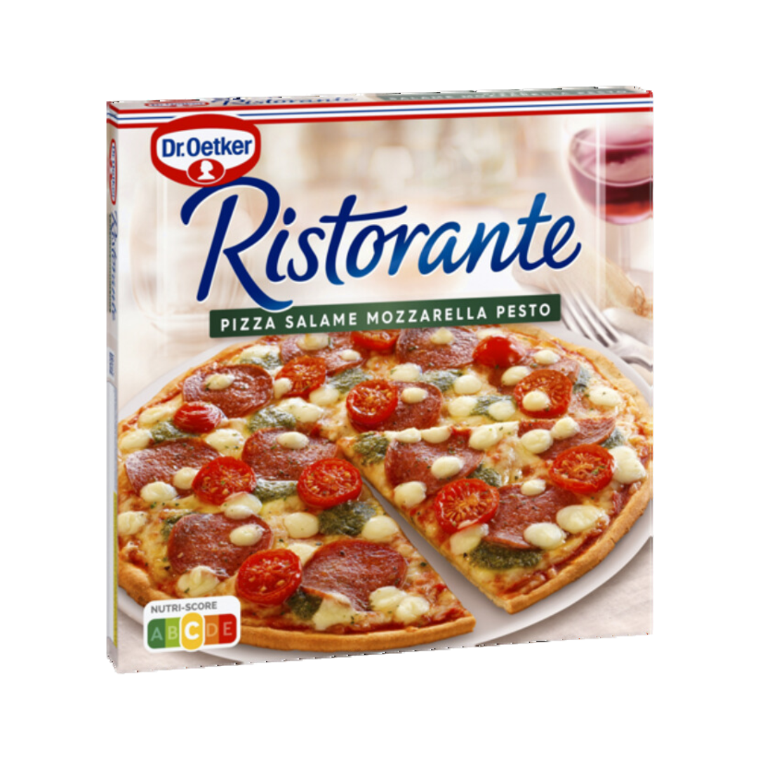 DR. OETKER Pizza Salami Mozzarella and Pesto (360g)