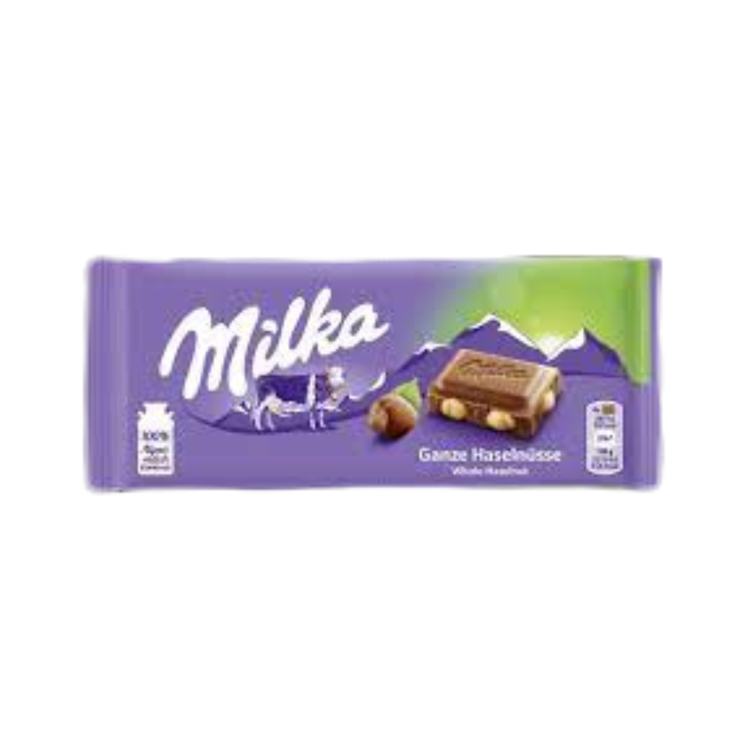 MILKA Whole Hazelnut Chocolate (100g)