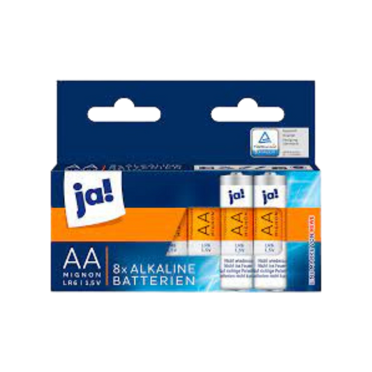 JA! AA Alkaline Batterien (8pcs)