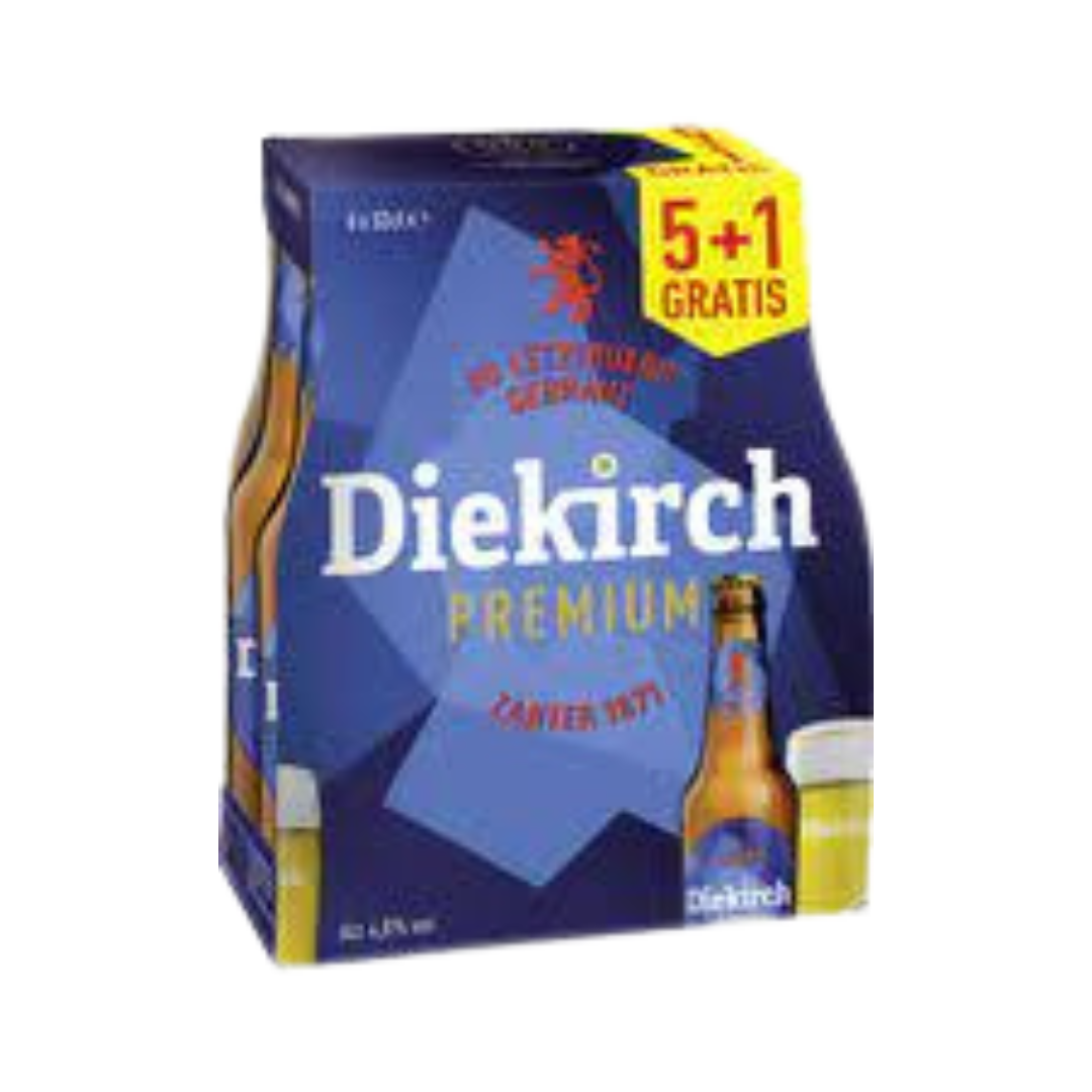 DIEKIRCH Premium Blond Beer Glass 4.8% (6x33cl)