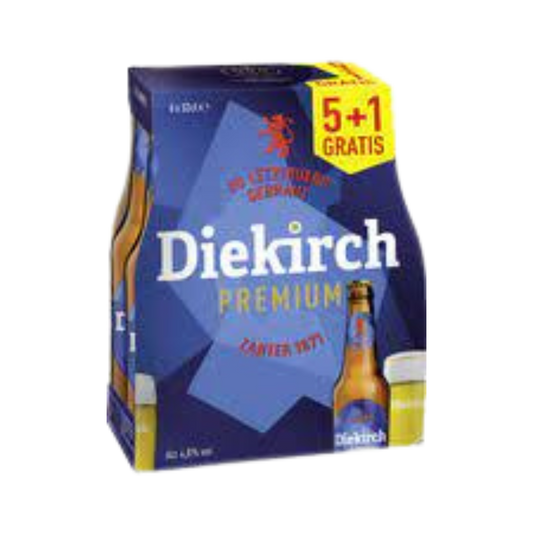 DIEKIRCH Premium Blond Beer Glass 4.8% (6x33cl)