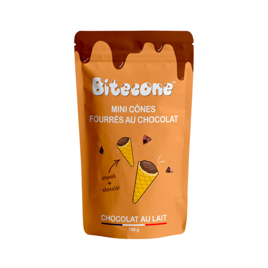 BITECONE mini cônes fourrées au chocolat (100gr)