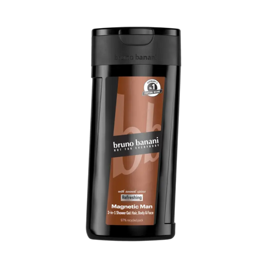 BRUNO BANANI Magnetic Man 3-in-1 Shower Gel Hair (250ml)