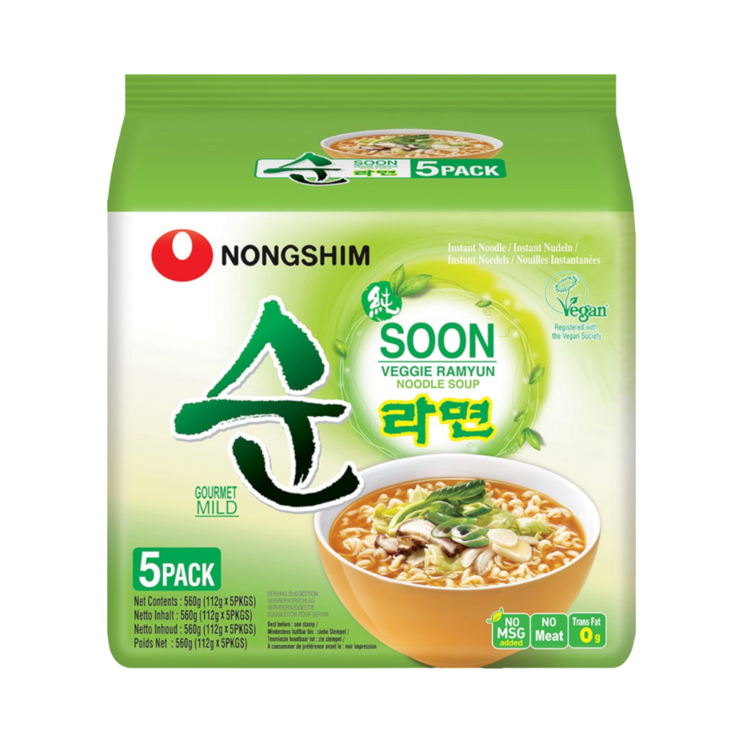 NONGSHIM Instant Noodles Veggie (5x112g)