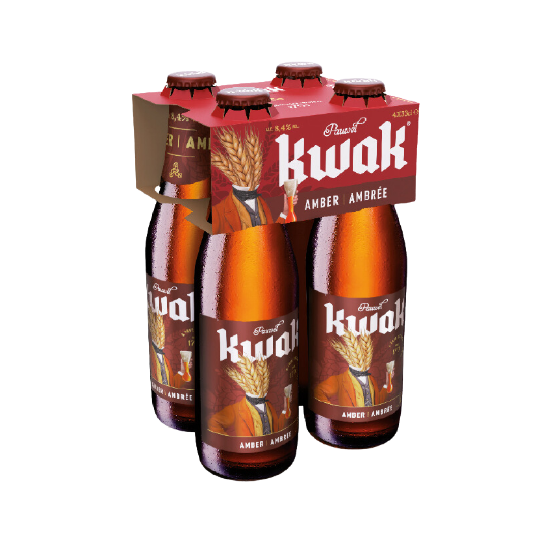 KWAK Amber Beer 8.4% (4x33cl)