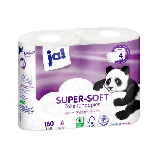 JA! Super-Soft Toilet Paper 4-ply (4x200sheets)