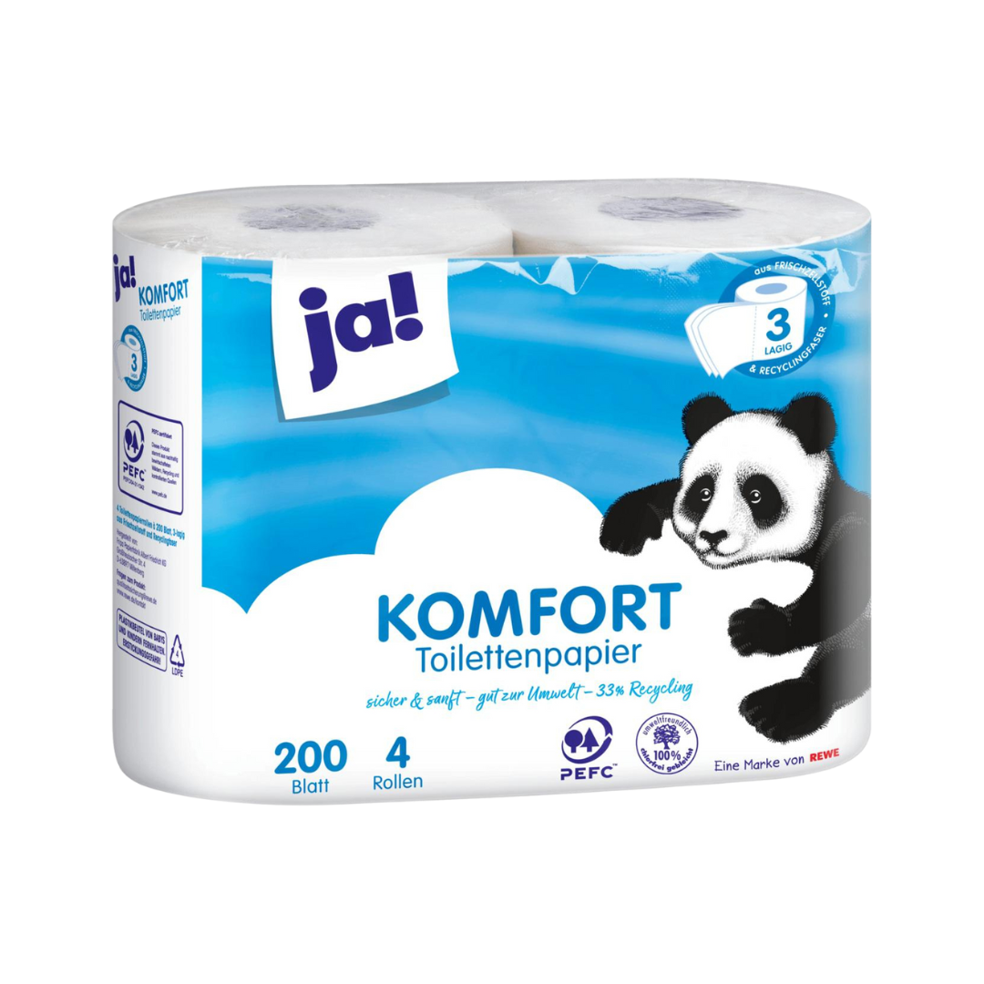 JA! Komfort Toilet Paper 3-ply (4x220sheets)