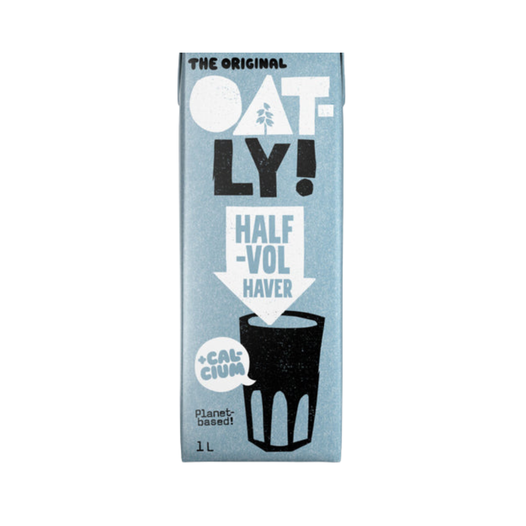 OATLY Half-Vol Haver + Calcium Oat Milk (1L)