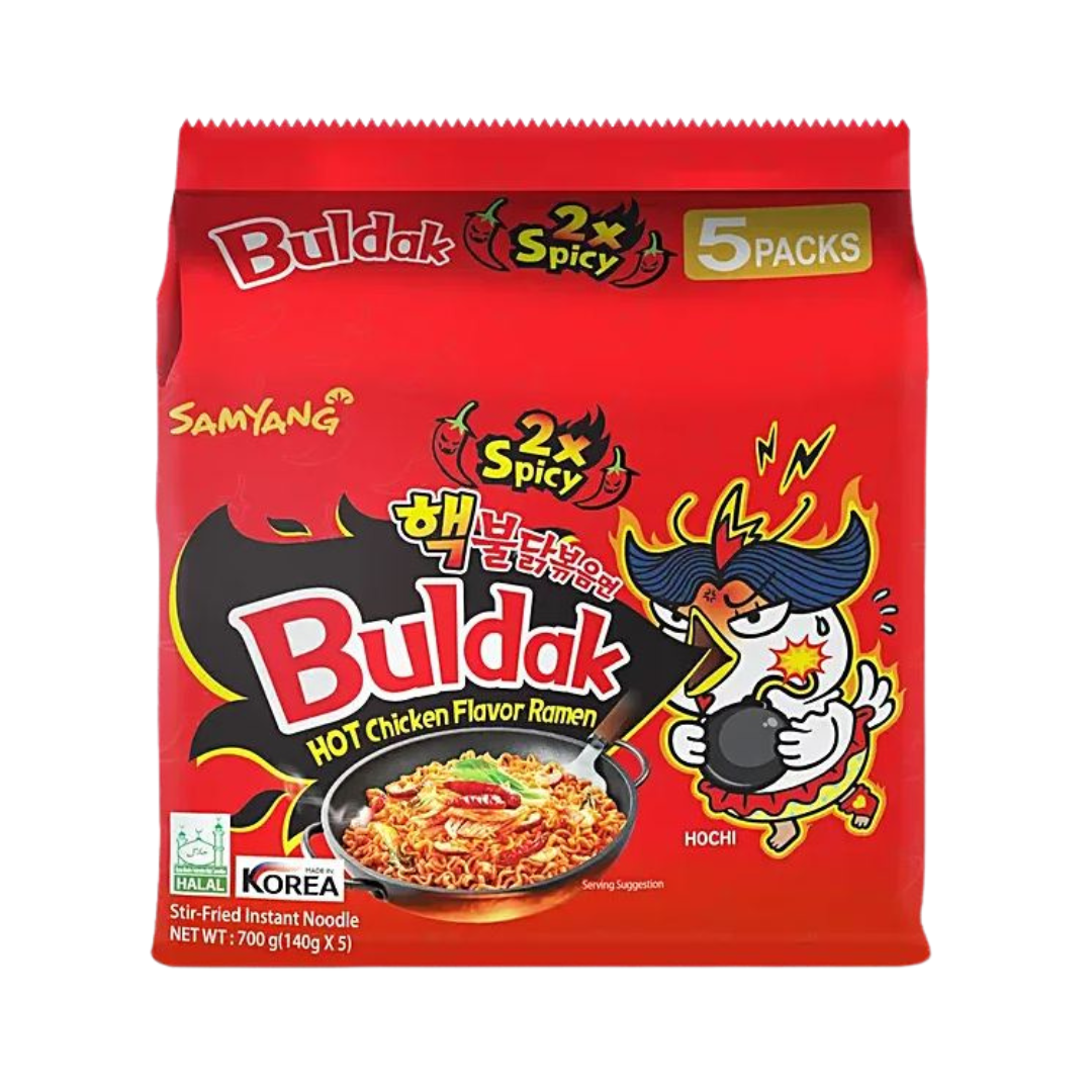 SAMYANG Buldak Ramen Hot Chicken 2X Spicy (5x140g)