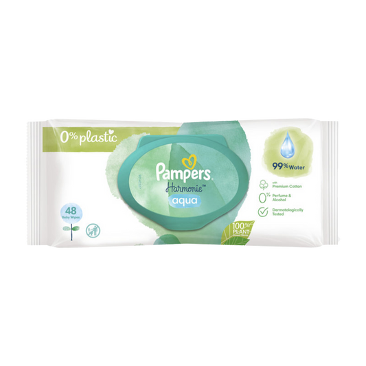 PAMPERS Aqua Pure Baby Wipes (48pc)