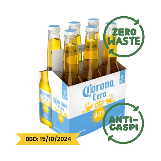 ZERO-WASTE CORONA Cero Pale Lager Beer 0.0% (6x33cl)